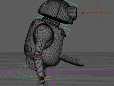 Bud-E Robot from film Rusted Roots 3D model