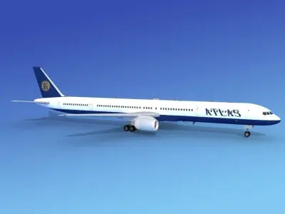 Boeing 757-300 Atlas Air  3D model