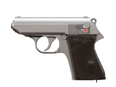 Walther PPK Low-poly 3D model order