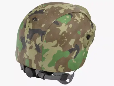 Advanced Combat Helmet Worn 3D model