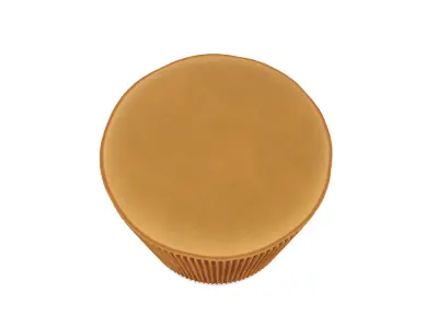 Stool - Orange Low-poly 3D model