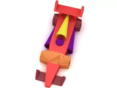 Cute 3D Car Toy   3D Printable 3D print model