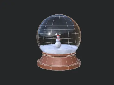 Snow Globe  Low-poly 3D model