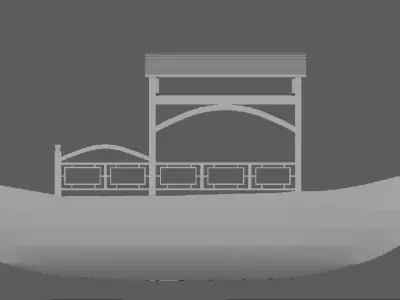 A Boat chinese Free low-poly 3D model