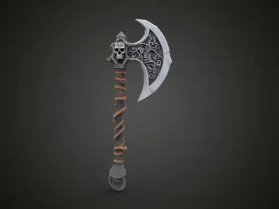 fantasy axe 3D print model purchase