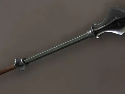 Flanged Mace Free 3D model