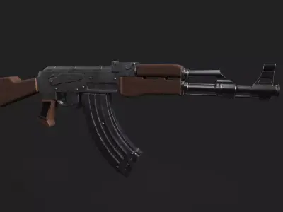 AK-47 ak - rifle 3D model 6