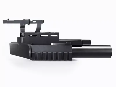 AG-40 Grenade Launcher Low-poly 3D model