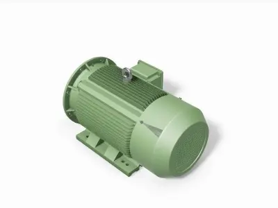 315S B35 Left 4-8 Pole IEC electric motor - 3D CAD model 3D model