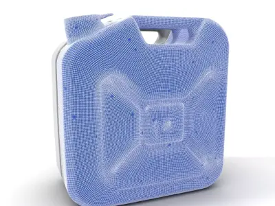 Industrial Black Jerrycan model pack Low-poly 3D model