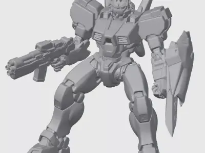 Anime Robot like Gundam 3D print model