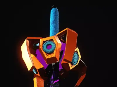 Magnetic Pull Low-poly 3D model