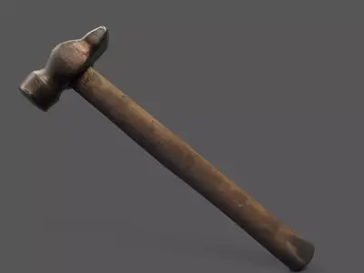 Hammer Low-poly 3D model 41