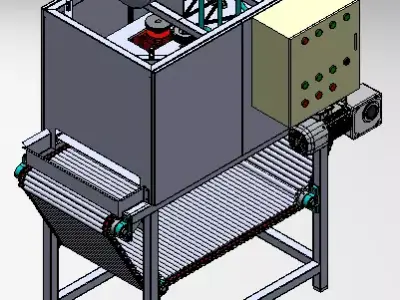 conveyor air flow for industry 3D model