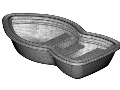 Stylish Fishing Boat 3D print model