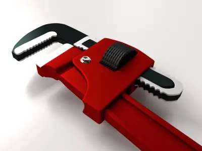 Adjustable Pipe Wrench 3D model purchase