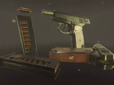 Makarov PM Low-poly 3D model purchase