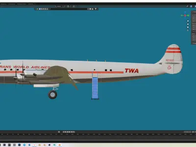 Lockheed Constellation Free 3D model