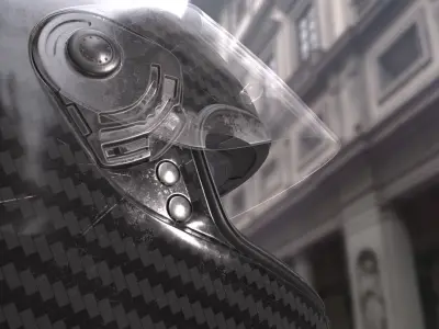 Helmet Nolan n62 3D model Low-poly 3D model