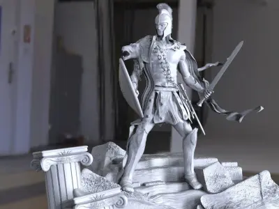 Greek Warrior hoplite 3D model