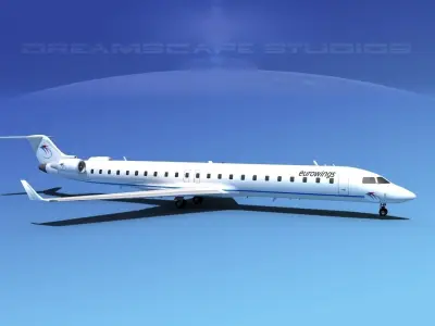 Bombardier CRJ900 Eurowings 3D model