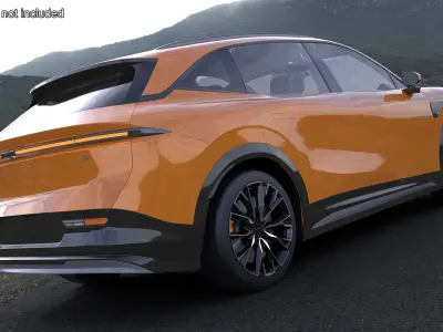 Zeekr 7X Luxury Sunset Orange SUV 