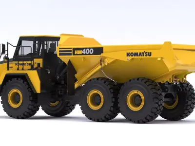Komatsu HM400-5 Articulated Dump Truck 3D model