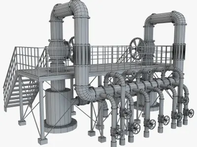 Piping System 1 3D model