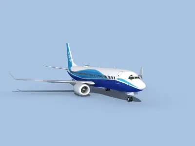 Boeing 737-800 Max Boeing Aircraft 3D model