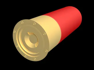 12Bore Bullet 3D model