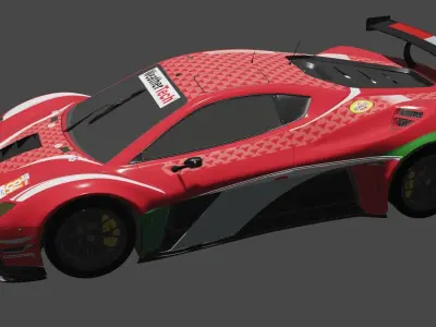 Ferrari 296 GTB GT3 Free 3D model
