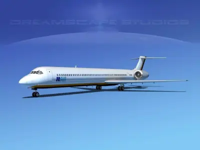 Douglas MD-80 Itali Airlines 2 3D model