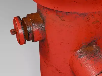  FIRE HYDRANT  Low-poly 3D model