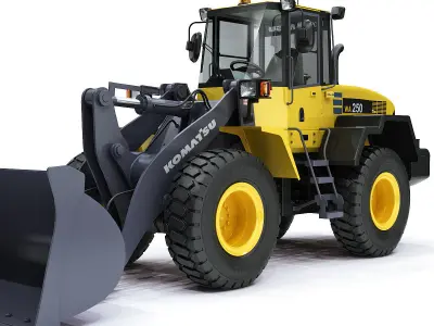 Wheel loader Komatsu WA250 3D model
