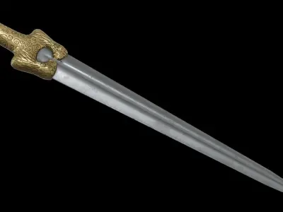 Mycenaean Rapier Low-poly 3D model