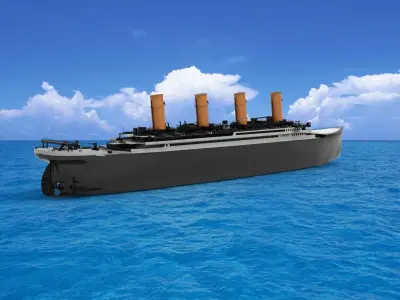 titanic 3D model