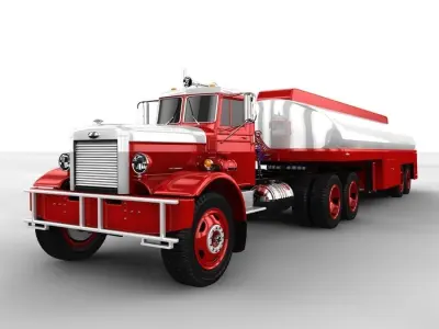 peterbilt 281 - duel tribute 3D model