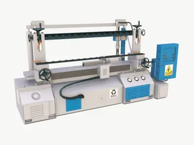 Industrial Machine 3D model 04 Low-poly 3D model