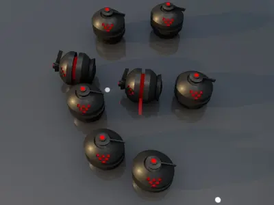 Sci Fi Grenade 3D model