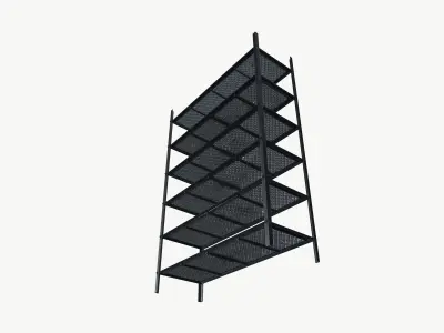 Metal shelf 3D model purchase