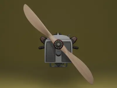 Hispano-Suiza-8 Engine 3D model