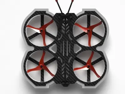 3 inch Drone CineWhoop 3D model