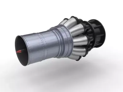 jet engine 3D model V1