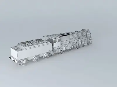 Eco Rail Track 6100 Royal Scot Dummy Old Steam Days Free 3D model