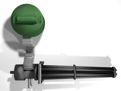 Gatling Gun Type 3 3D model