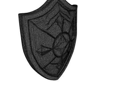 Futuristic Energy Ripple Shield 3D model
