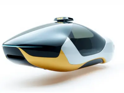 Futuristic Flying Taxi Concept Model Low-poly 3D model purchase
