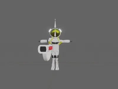 astro guy Low-poly 3D model