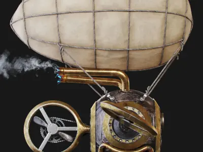 Steampunk Drone 3D model