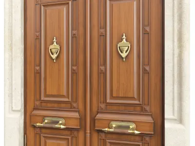 Entrance classic door 106 3D model